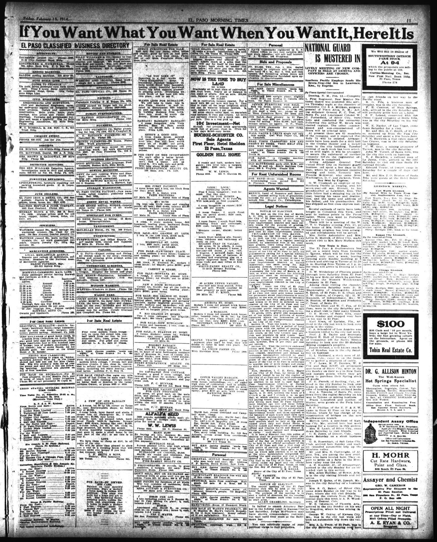 20 Stylish Ark Hardwood Flooring 2024 free download ark hardwood flooring of el paso morning times el paso tex vol 34th year ed 1 friday intended for el paso morning times el paso tex vol 34th year ed 1 friday february 13 1914 page 11 of 12 t