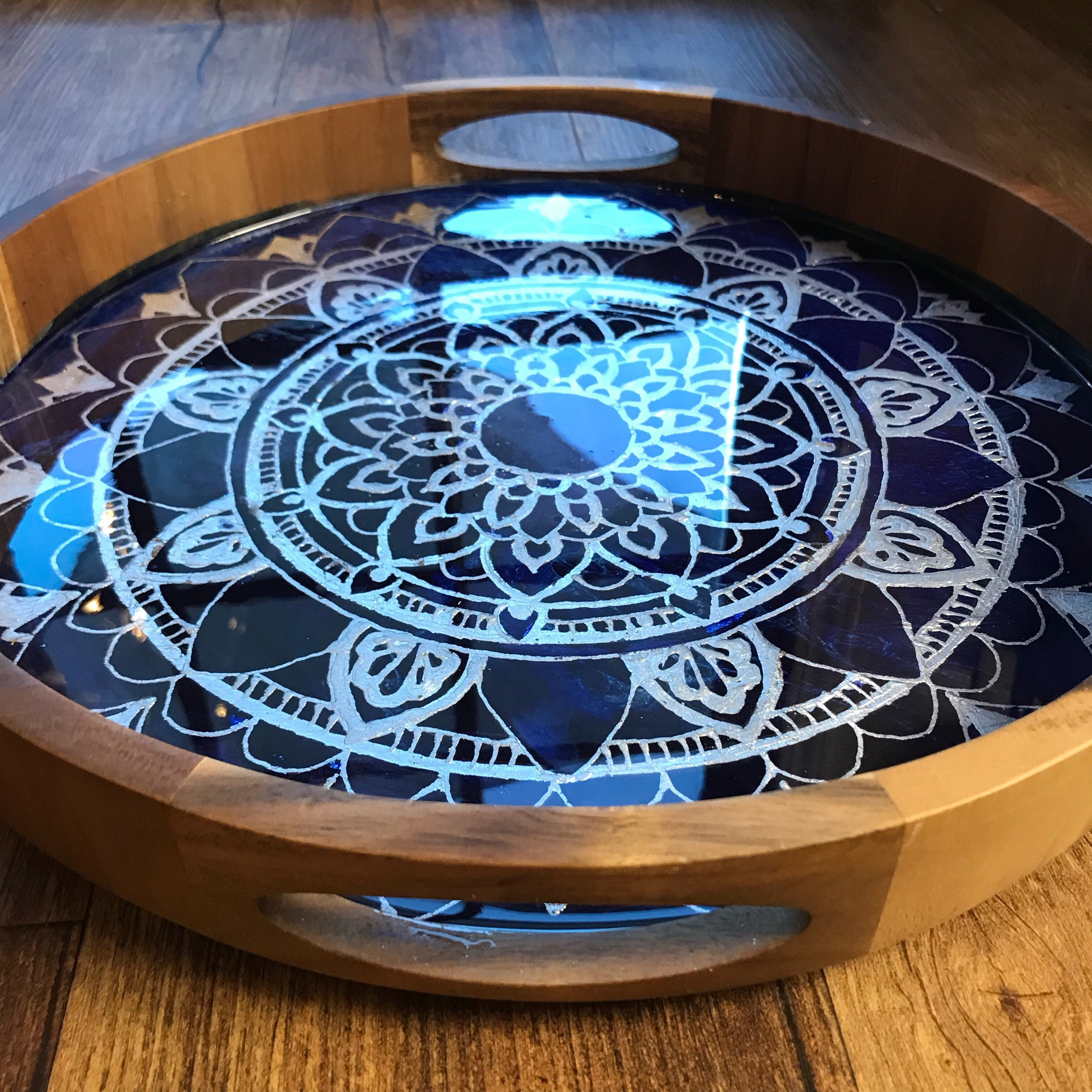 14 attractive Dan Higgins Hardwood Floors 2024 free download dan higgins hardwood floors of blue and silver mandala resin and wood tray with silver leaf etsy regarding dc29fc294c28ezoom