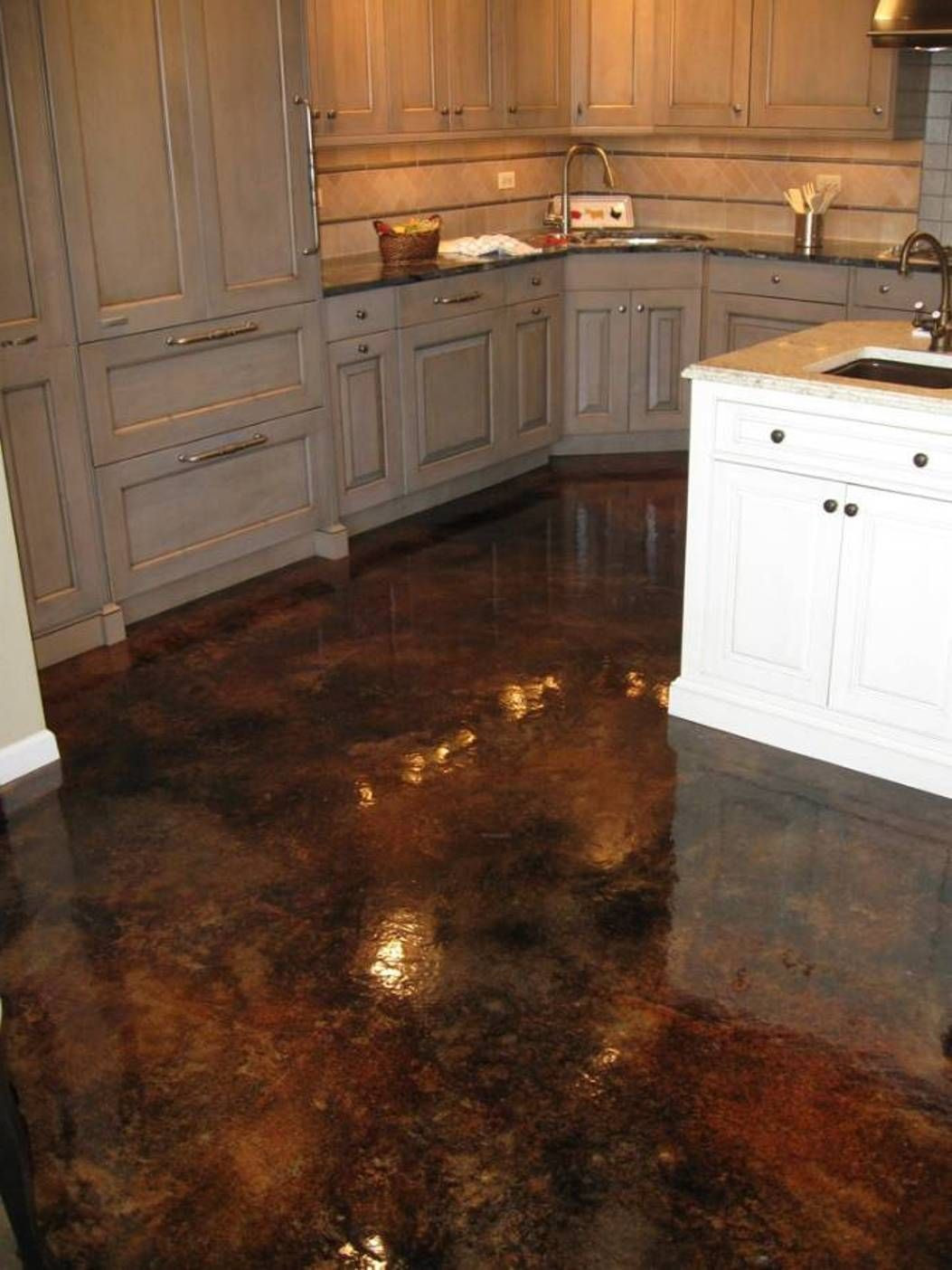 hardwood flooring in ventura ca of acid stained concrete with high gloss flooring for kitchen intended for acid stained concrete with high gloss flooring for kitchen