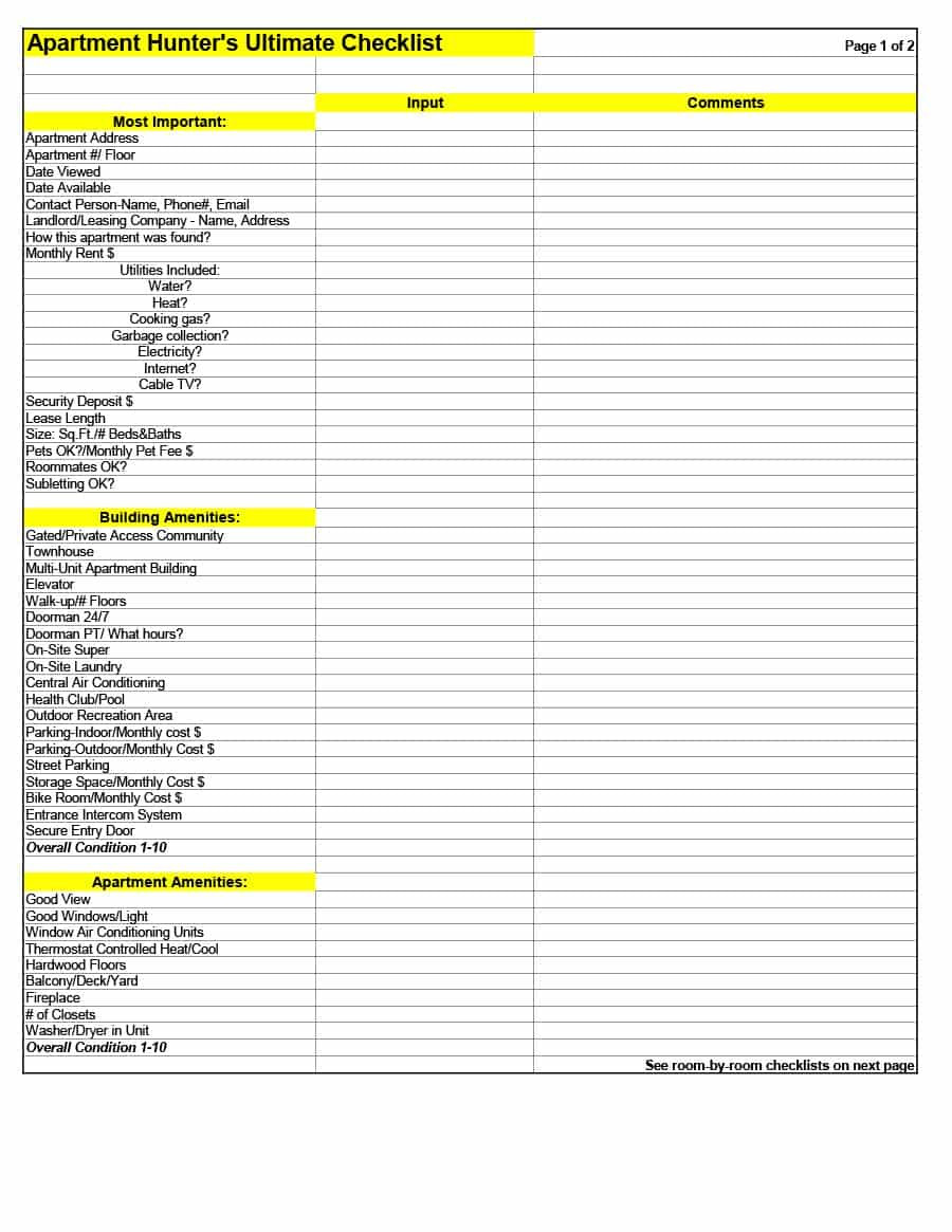 17 attractive Hardwood Flooring Installation Checklist 2024 free download hardwood flooring installation checklist of first new apartment checklist 40 essential templates template lab within free apartment checklist 21