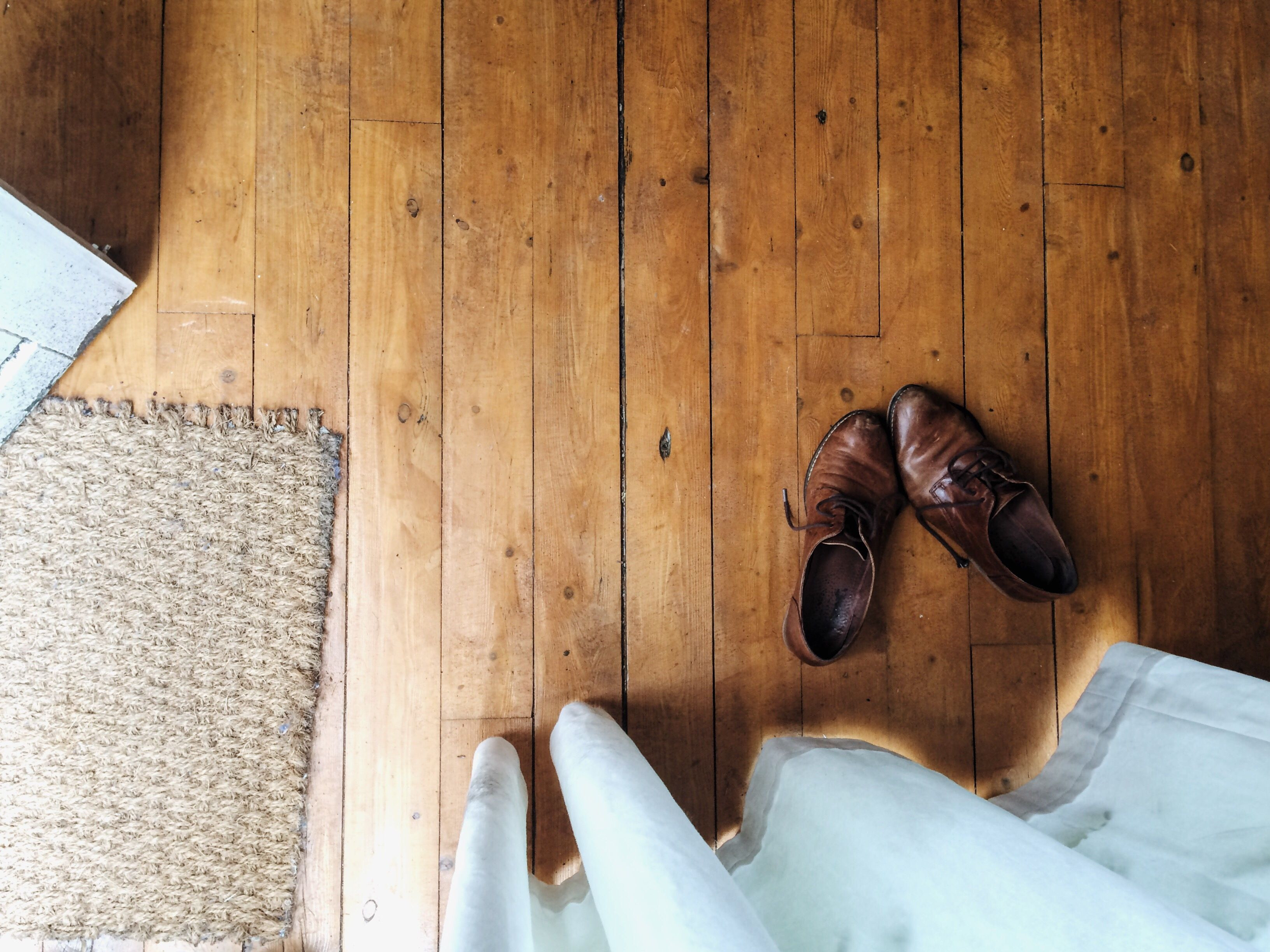 11 Recommended Reusing Old Hardwood Flooring 2024 free download reusing old hardwood flooring of cost effective green flooring options for directly above shot of brown leather shoes on floorboard at home 673164585 5ae292030e23d9003998151c